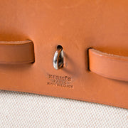 Hermès Herbag Cognac & Toile 2 in 1 seconde main authentique shopping en ligne webshop en vogue mode style LabelLOV Anvers Belgique marques luxe designer