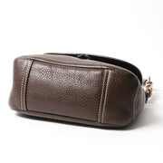 acheter en ligne seconde main Prada classic chocolat shoulderbag online webshop labellov