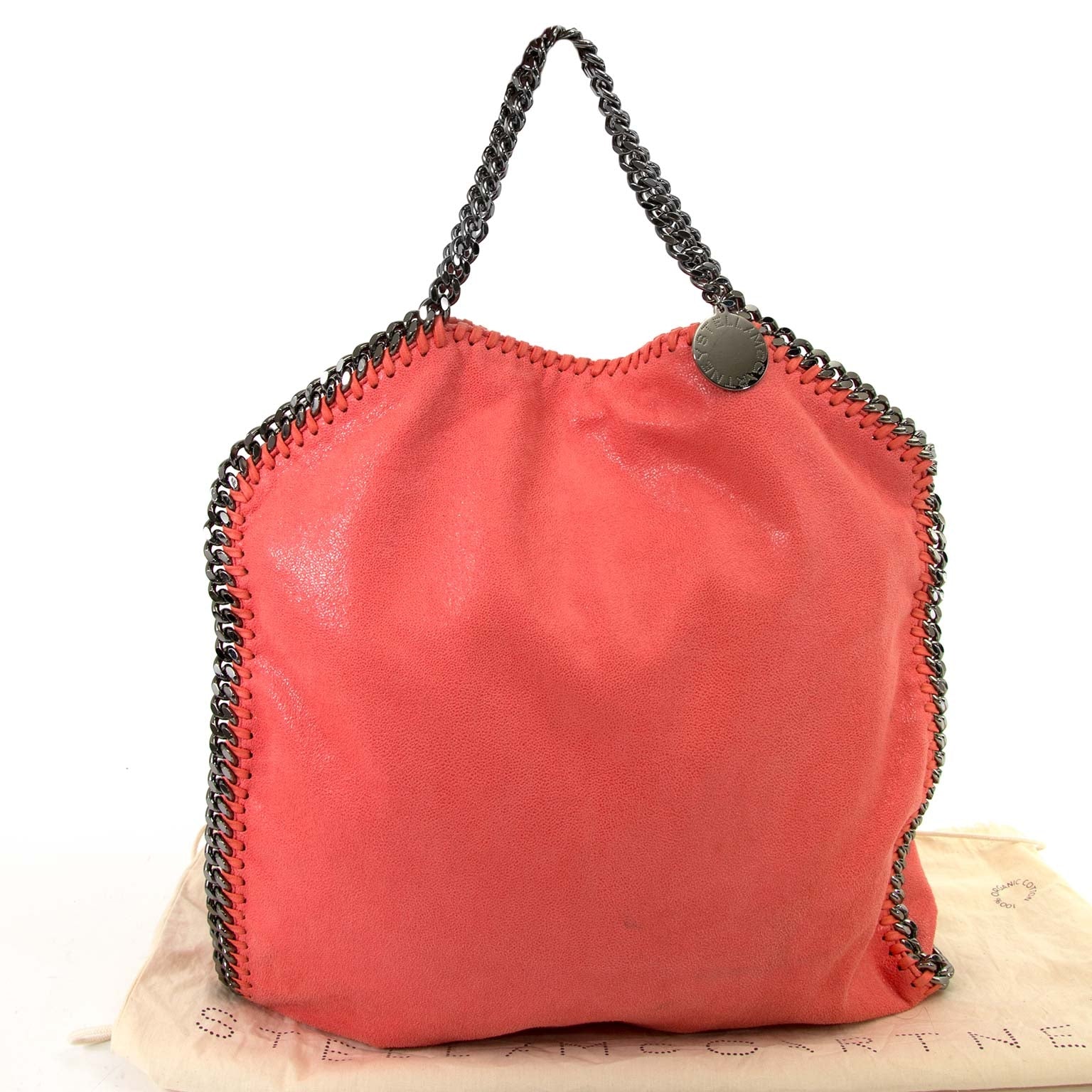 stella mccartney falabella salmon pink bag now for sale at labellov vintage fashion webshop belgium