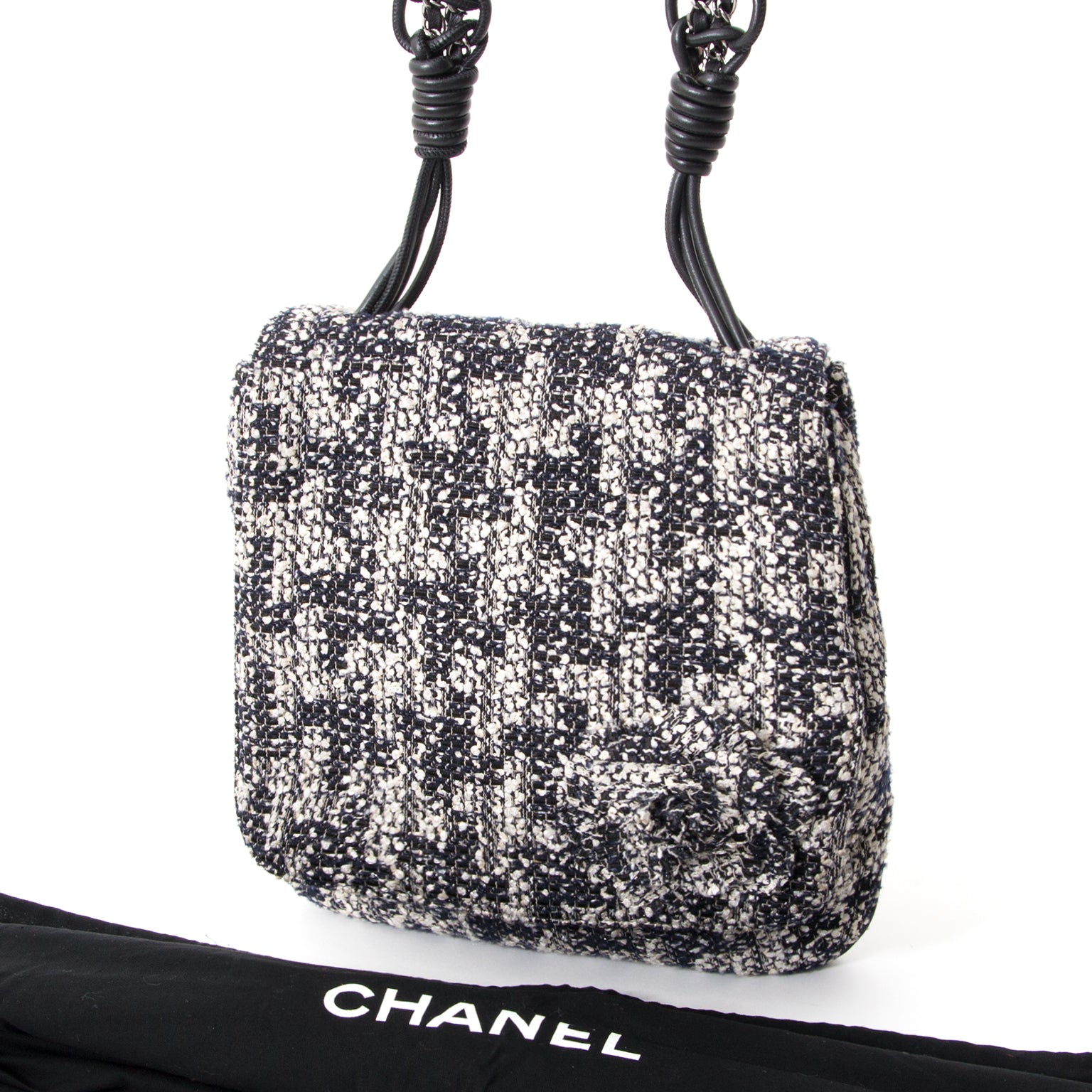 koop veilig online tweedehands Chanel Tweed Boucle Messenger Bag aan de beste prijs , antwerpen