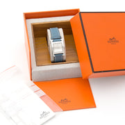 Preowned Hermès Watch Heure H Blue Jean. Safe and secure online shopping. Koop authentieke tweedehands Hermes Croco Medor armband aan de juiste prijs bij LabelLOV.