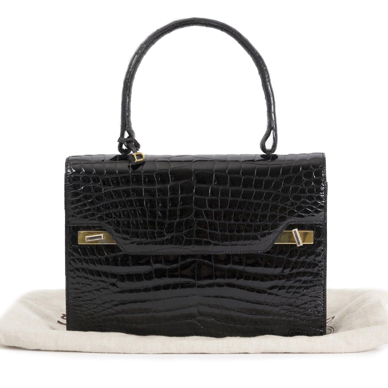 Delvaux Vintage Croco Handbag