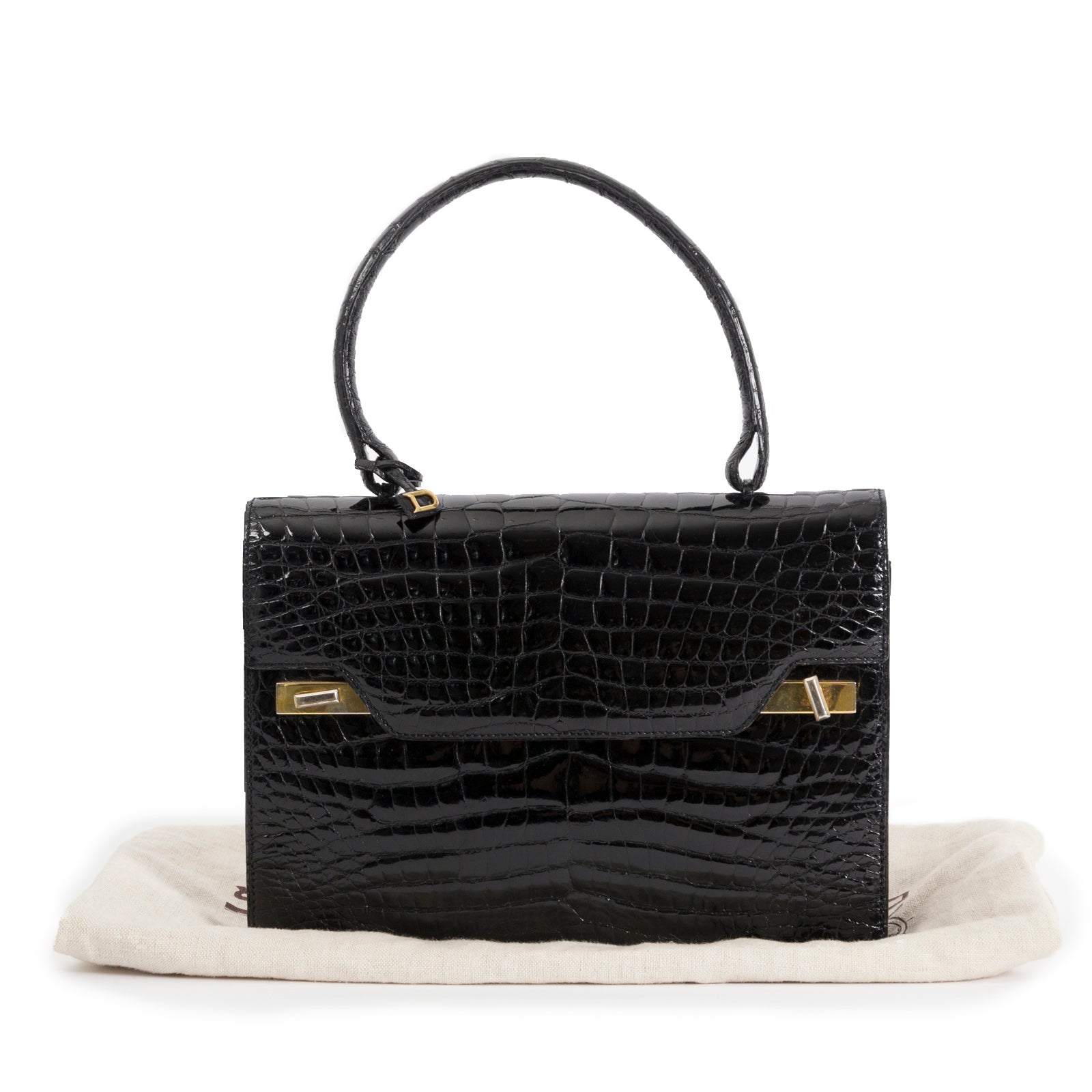 koop veilig online tweedehands vintage croco handtas aan de beste prijs online webshop labellov