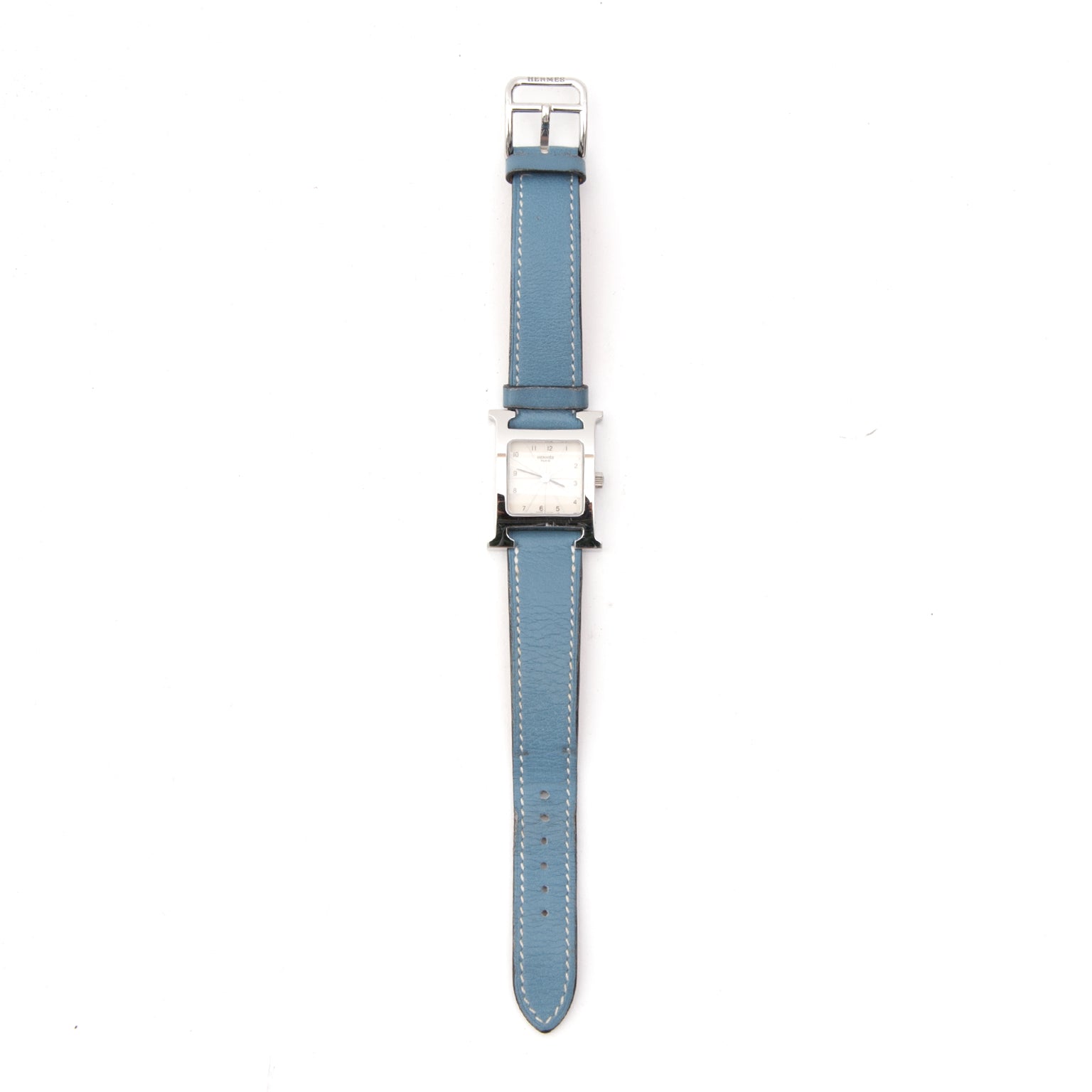 Hermès Watch Heure H Blue Jean . Safe and secure online shopping. Koop authentieke tweedehands Hermes Croco Medor armband aan de juiste prijs bij LabelLOV.