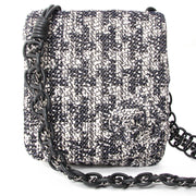 shop safe online secondhand designer chanel Tweed Boucle Messenger Bag