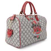 Koop online tweedehands designer handtas Gucci Boston Joy Tattoo Rose Heart