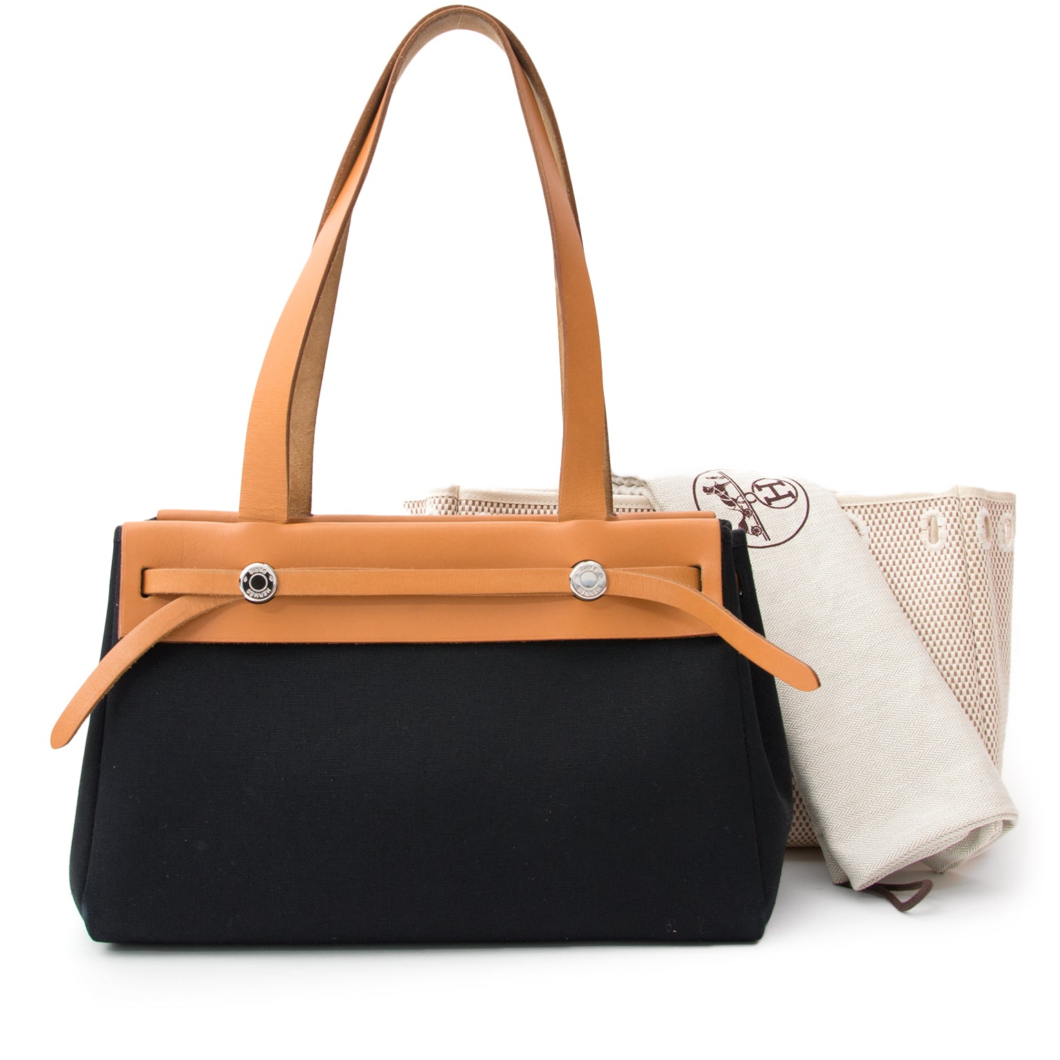 Hèrmes Black Herbag ZIp with Beige Canvas, Labellov offers a wide selection of new and preloved luxury handbag. Visit the platform for a safe and secure shopping experience