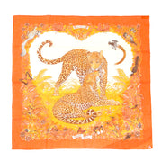 koop snel en veilig online tweedehands Hermes Jungle love cotton scarf