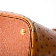 Hermès Bolide Cognac Ostrich Bag authentiek tweedehands veilig online shoppen webshop Antwerpen België LabelLOV luxe luxemerken luxetassen merken ontwerpers designer