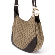 shop safe online secondhand designer bag Gucci Monogram Hobo Bag