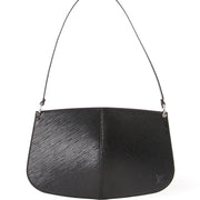 Louis Vuitton Black Epi 'Demi Lune' Pochette authentic secondhand safe online shopping webshop fashion style LabelLOV Antwerp Belgium high end luxury labels brand designer