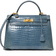 rare hermes blue jean porosus crocodile 32 kelly ghw with strap online webshop labellov