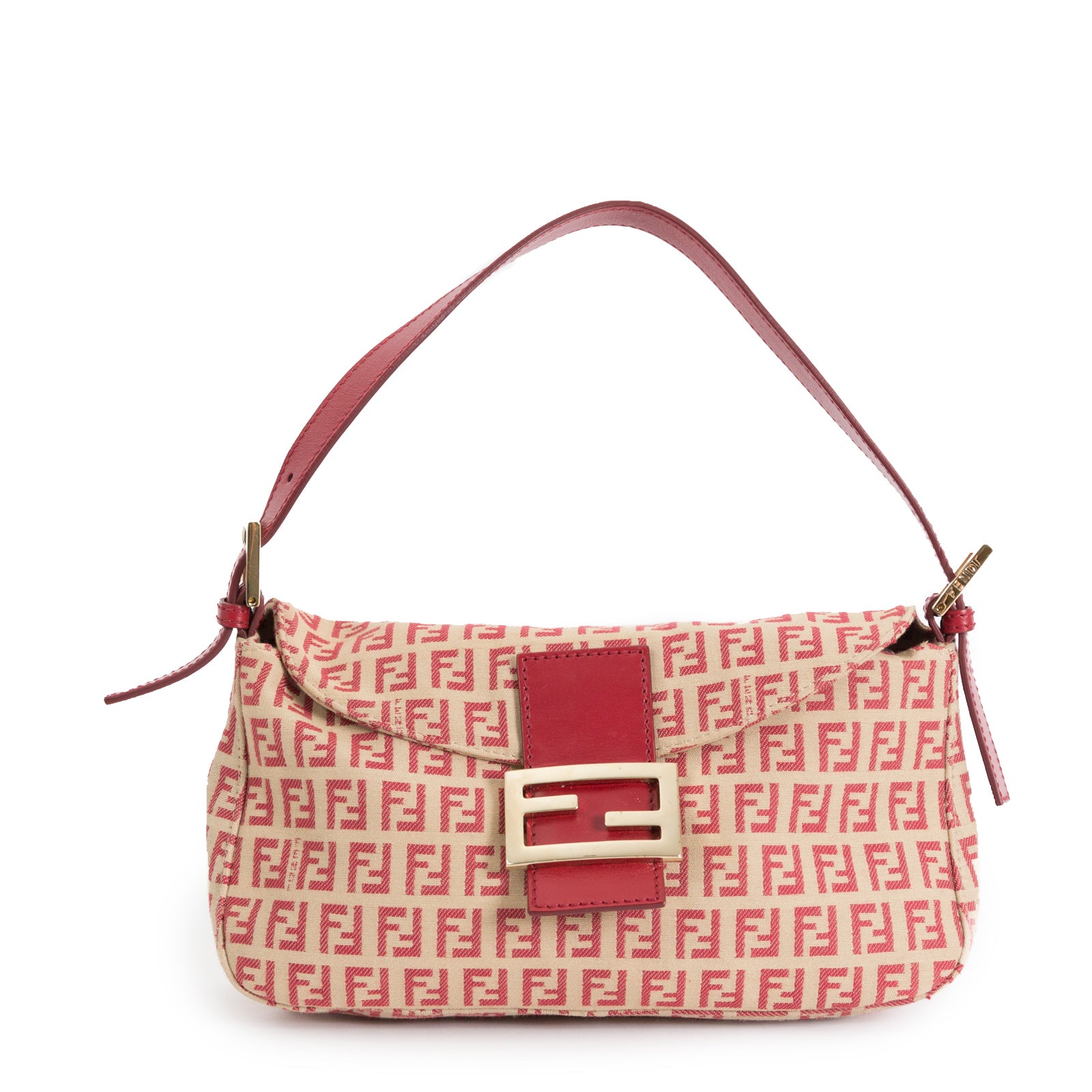 Fendi Monogram Logo Baguette Bag for sale online at Labellov secondhand luxury