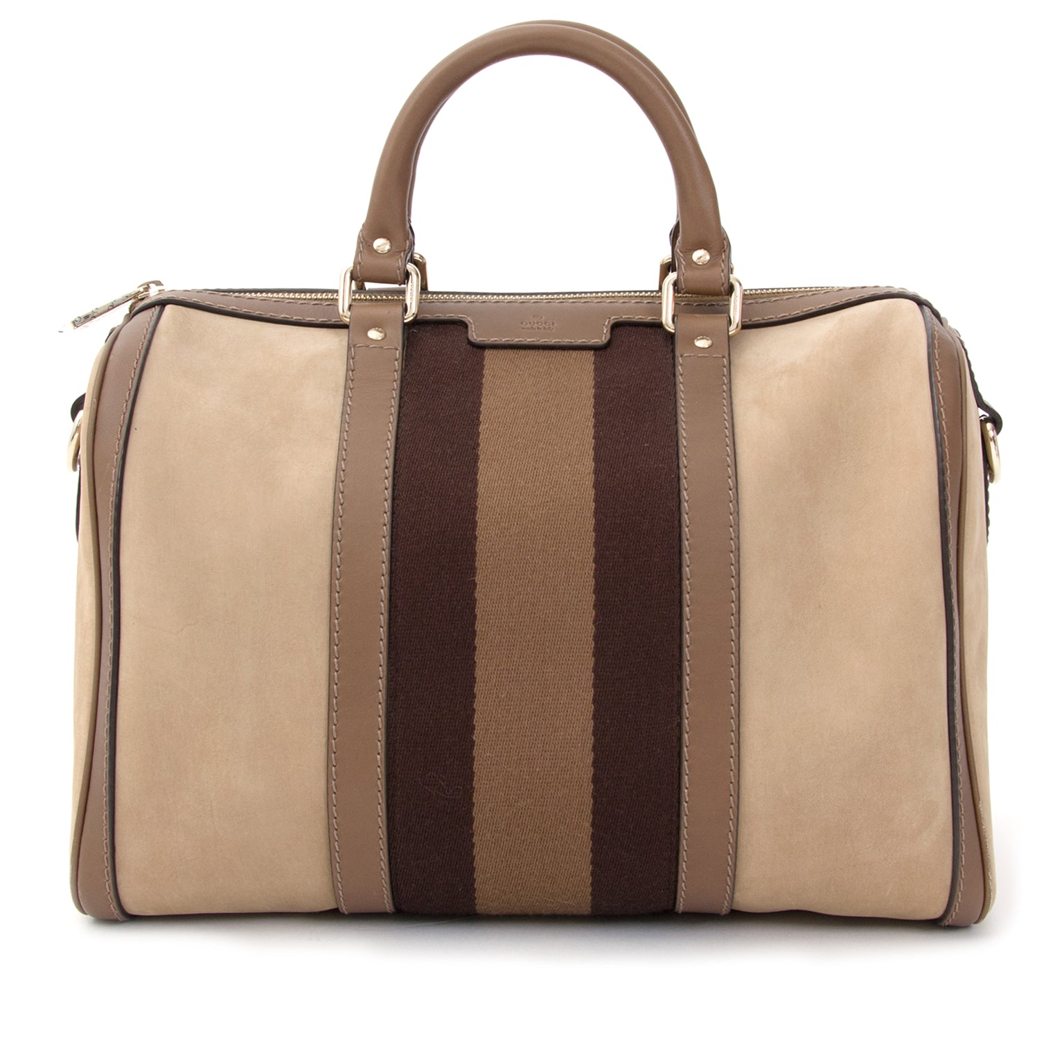 designer vintage Gucci 'Vintage Web Boston' Bag webshop labelov