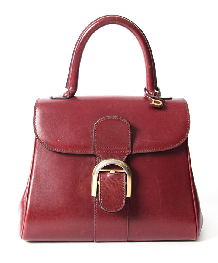 Delvaux Brillant Bordeaux PM luxemerken designers webshop online winkelen veilig LabelLOV Antwerpen België tweedehands authentiek