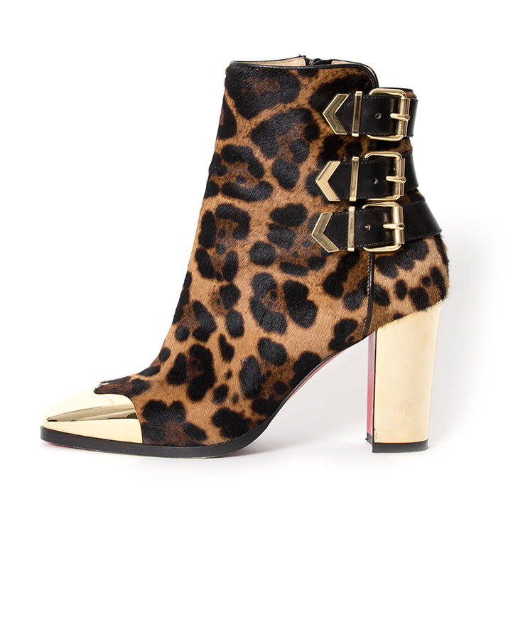 Christian Louboutin bottes empreinte léopard acheter en ligne