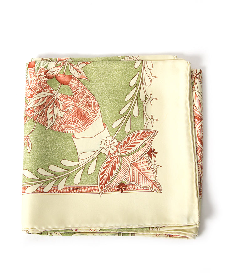Hermès 'Les Chants Du Henné' Silk Carré scarf authentic secondhand safe online shopping webshop fashion style LabelLOV Antwerp Belgium high end luxury labels brand designer