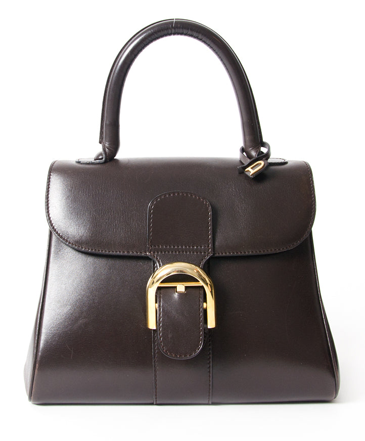 Delvaux Brillant Bordeaux PM luxemerken designers webshop online winkelen veilig LabelLOV Antwerpen België tweedehands authentiek