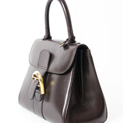 Delvaux Brillant Bordeaux PM authentic secondhand bags fashion online shopping safe secure webshop Antwerp Belgium LabelLOV labels designers high end luxury