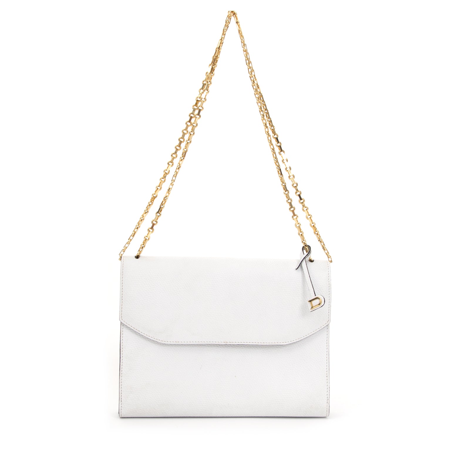 Delvaux White Envelope Evening Bag net als nieuw aan de beste prijs