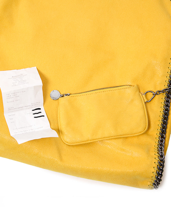 Stella McCarntey Yellow Falabella Shaggy Deer Big Tote