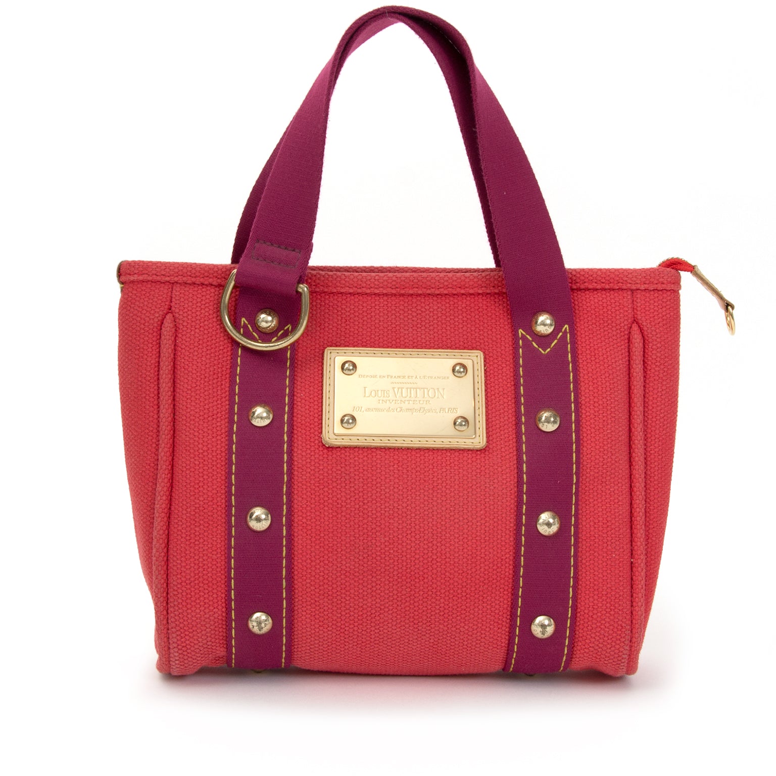 shop safe online secondhand Louis Vuitton Toile Canvas Antigua Cabas PM Bag