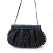 Chanel Blue Grey Chain Wrap Around Flap Bagveilig online