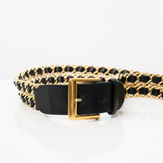 Buy authentic secondhand designer vintage Chanel belts at the right price labellov vintage webshop designer luxury brands safe secure online shopping Antwerp Belgium