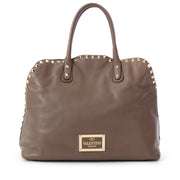 Valentino Taupe Rockstud Dome Bag, Visit Labellov for a wide variety preloved vintage bags.