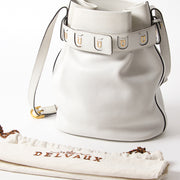 Delvaux Off White 'Calicot' Bucket Bag seconde main authentique shopping en ligne webshop en vogue mode style LabelLOV Anvers Belgique marques luxe designer