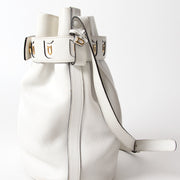 Delvaux Off White 'Calicot' Bucket Bag authentic secondhand safe online shopping webshop fashion style LabelLOV Antwerp Belgium high end luxury labels brand designer