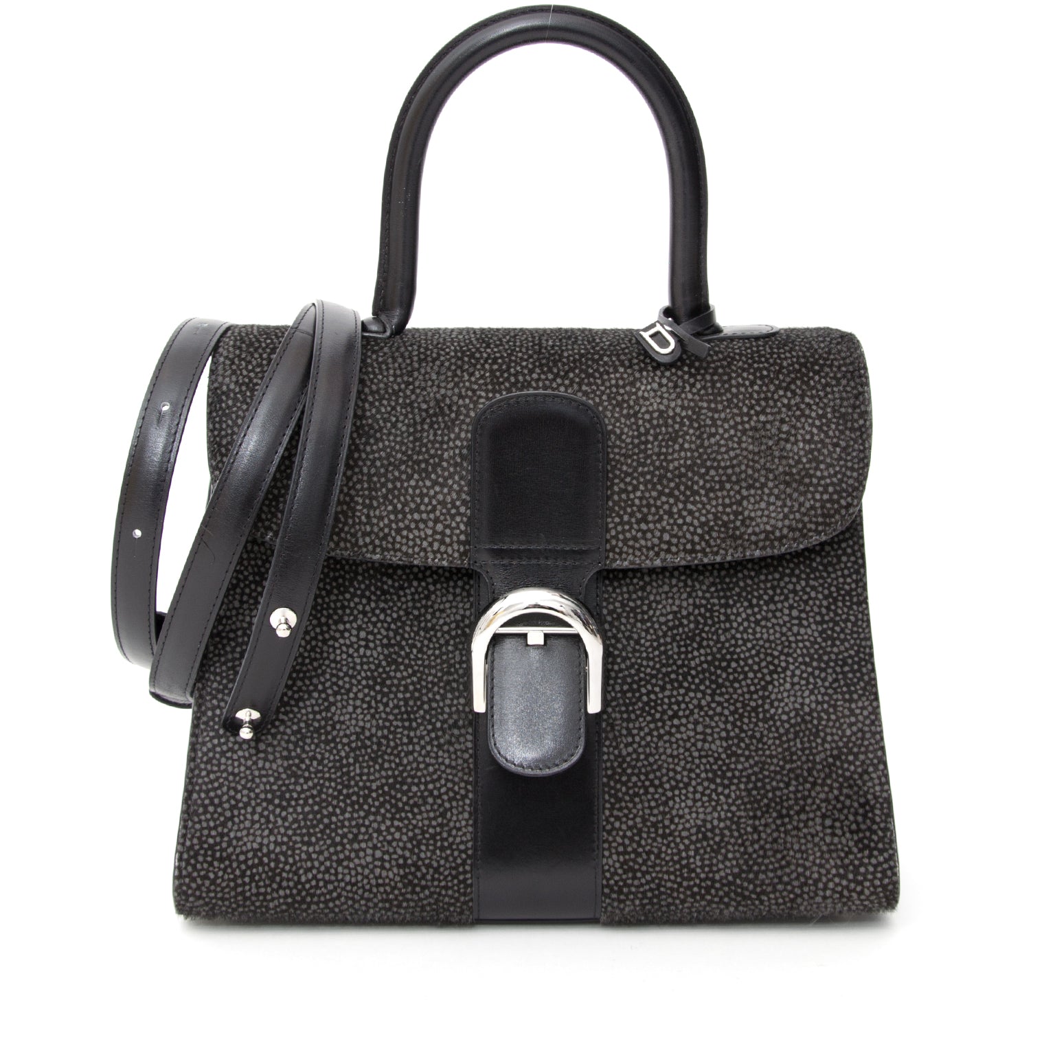 acheter en ligne seconde main sac a main Delvaux Limited Black Brillant Cuir Envolé pour le meilleur prix