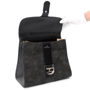 koop veilig online tweedehands Delvaux Limited Black Brillant Cuir Envolé