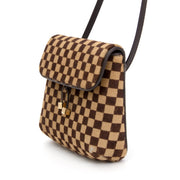 shop safe online secondhand Louis Vuitton Damier Sauvage Gazelle Pony Hair Shoulder Bag