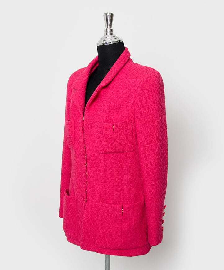 Buy authentic second hand designer vintage Chanel pink blazer
