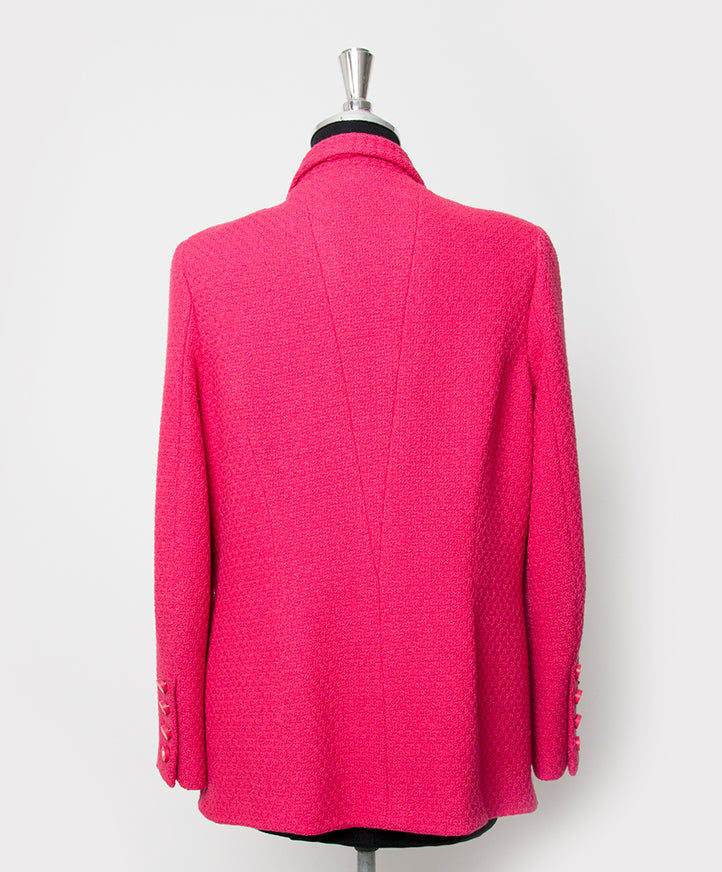 Koop veilig online aan de beste en juiste prijs authentiek designer vintage chanel gilet marine Labellov
