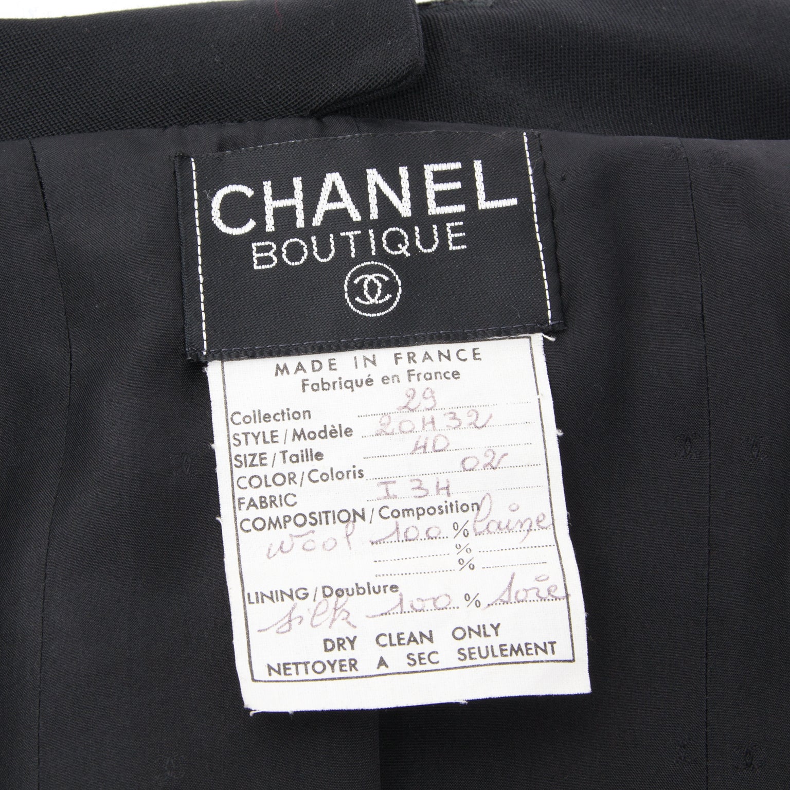 Chanel Black Wool Maxi Pencil Skirt & Blazer Suit Buy safe online Chanel clothing, skirt, tailleur online worldwide for the best price vintage