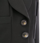 Chanel Black Wool Maxi Pencil Skirt & Blazer Suit La prix juste marques authentiques