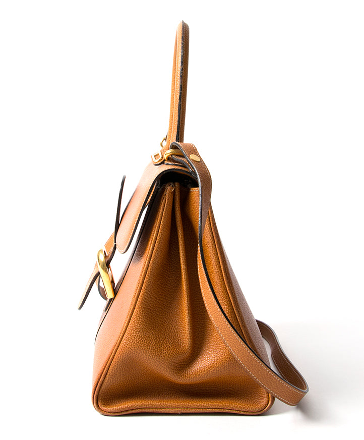 Delvaux Brillant Cognac seconde main authentique shopping en ligne webshop en vogue mode style LabelLOV Anvers Belgique marques luxe designer