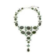 Christian Dior Emerald Statement Necklace designer luxury Dior vintage LabelLov tweedehands merken