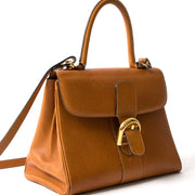 Delvaux Brillant Cognac tweedehands authentiek veilig online shoppen winkelen mode stijl LabelLOV Antwerpen België designer ontwerper luxe luxemerken