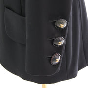 Chanel Black Wool Maxi Pencil Skirt & Blazer Suit seconde main occasion authentique prix correct chez labellov webshop vintage en ligne marques de luxe designer vintage fashion Anvers mode Belgique