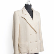 buy safe online at the right price chanel white tweed blazer online shop labellov designer vintage secondhand