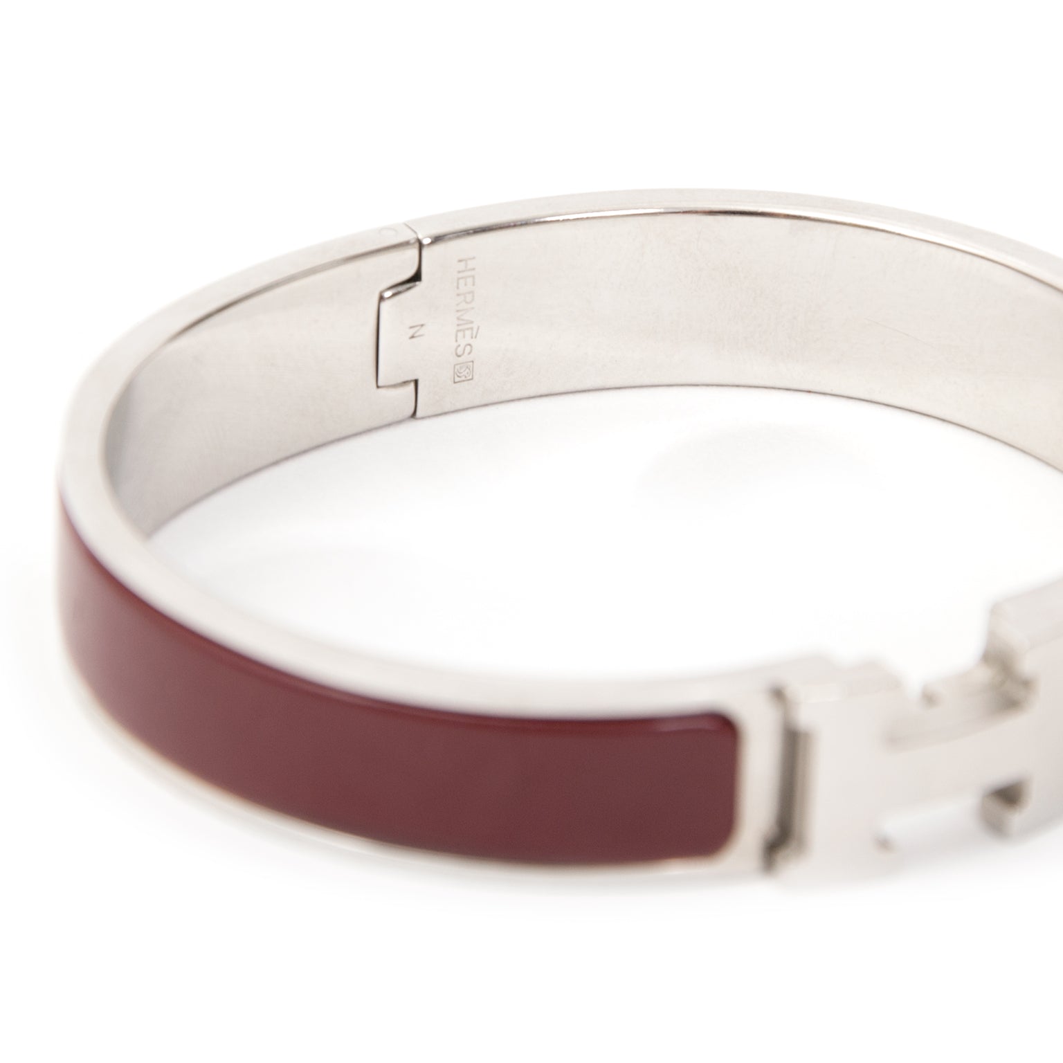 buy safe online secondhand designer Hermes clic clac like new best price secondhand