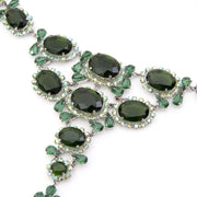 Christian Dior Emerald Statement Necklace Authentic vintage jewelry safe and secure online shoppen LabelLov veilig vintage merken