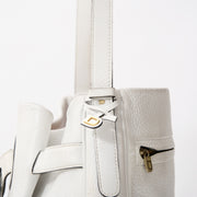 Delvaux White Hobo Bag tweedehands authentiek veilig online shoppen winkelen mode stijl LabelLOV Antwerpen België designer ontwerper luxe luxemerken