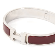 koop veilig online tweedehands Hermès Clic Clac dark red