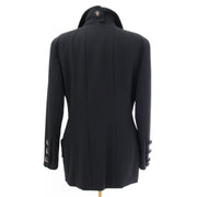 Chanel Black Wool Maxi Pencil Skirt & Blazer Suit Tailleur Chanel Boutique seconde main occasion authentique meilleur prix en ligne designer vintage marques de luxe Anvers Belgique
