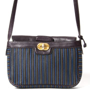 Koop veilig online tweedehands designer vintage delvaux toile de cuir sac a epaule