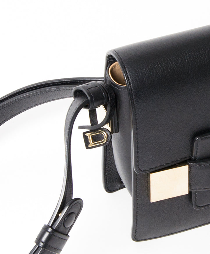 Delvaux Black Le Madame Mini Polo secondhand authentic safe online shopping webshop fashion style Antwerp Belgium LabelLOV designer high end luxury labels brands